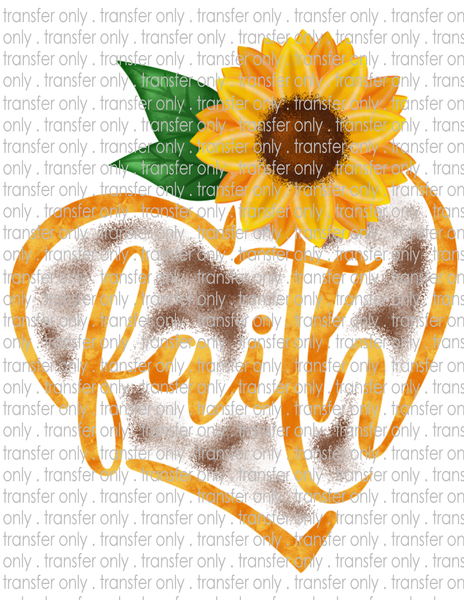 Faith Sunflower - Waterslide, Sublimation Transfers