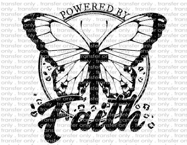Powered by Faith - Waterslide, Sublimation Transfers