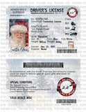 Santa License Kit - Business Card Size