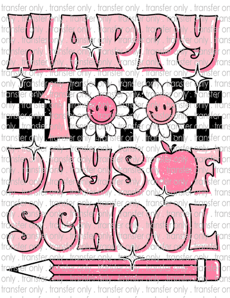 100 Days of School - Waterslide, Sublimation Transfers