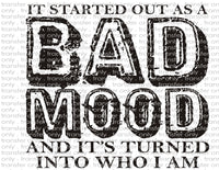 Bad Mood - Waterslide, Sublimation Transfers