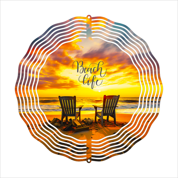Beach Life - Wind Spinner - Sublimation Transfers