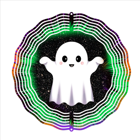 Halloween Ghost - Wind Spinner - Sublimation Transfers