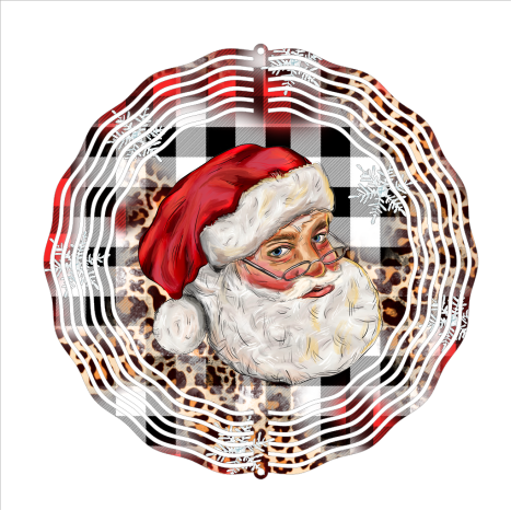 Santa is Watching Christmas - Wind Spinner - Sublimation Transfers