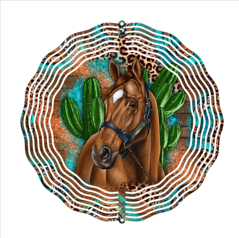 Horse - Wind Spinner - Sublimation Transfers