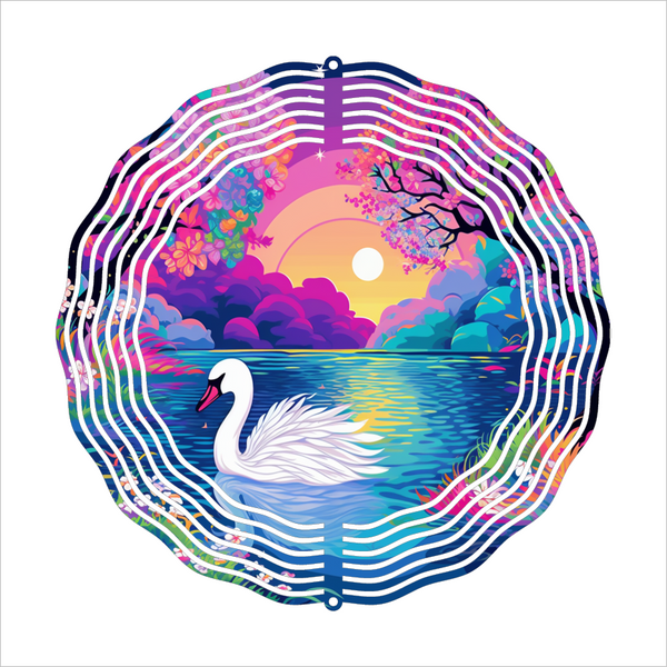 Swan - Wind Spinner - Sublimation Transfers