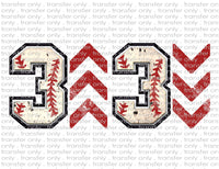 3 Up 3 Down Baseball - Waterslide, Sublimation Transfers