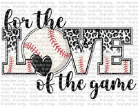 For the Love of the Game - Waterslide, Sublimation Transfers