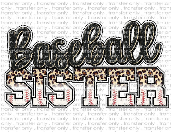 Baseball Sister - Waterslide, Sublimation Transfers