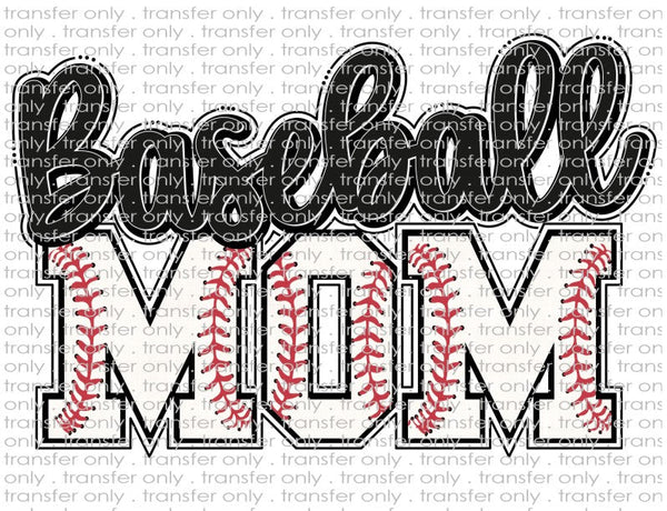 Baseball Mom - Waterslide, Sublimation Transfers