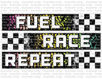 Fuel Race Repeat - Waterslide, Sublimation Transfers