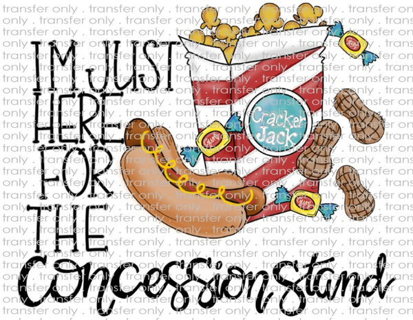 I'm Just Here for the Concessions - Waterslide, Sublimation Transfers