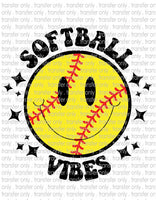 Softball Vibes - Waterslide, Sublimation Transfers