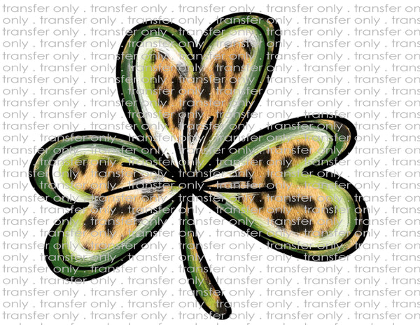 St. Patrick's Day Leopard Clover - Waterslide, Sublimation Transfers