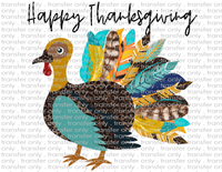 Thanksgiving Turkey - Waterslide, Sublimation Transfers