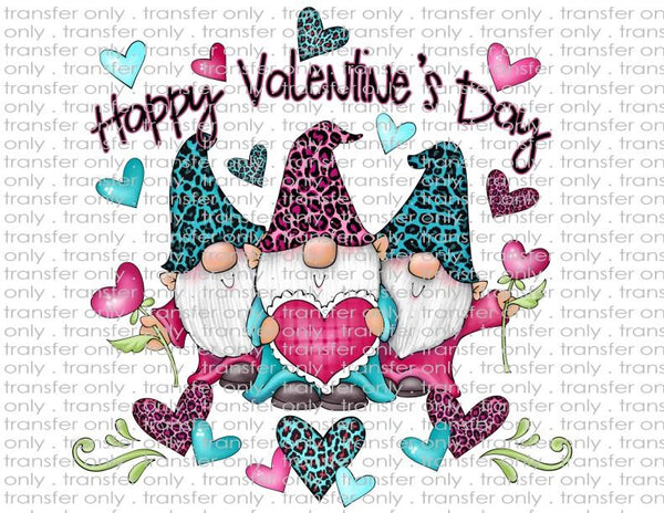 Happy Valentine's Day Gnomes - Waterslide, Sublimation Transfers