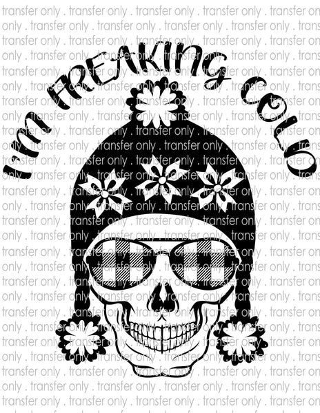Freaking Cold Sugar Skull - Waterslide, Sublimation Transfers