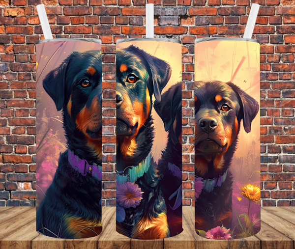 Rottweilers - Tumbler Wrap Sublimation Transfers