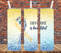 Different Is Beautiful - Tumbler Wrap Sublimation Transfers