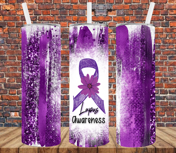 Lupus Awareness - Tumbler Wrap Vinyl Transfers