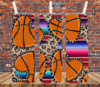 Basketball Hearts - Tumbler Wrap Sublimation Transfers