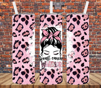 Breast Cancer Warrior - Tumbler Wrap Vinyl Transfers