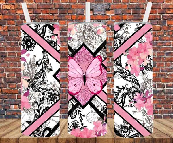 Butterfly - Tumbler Wrap - Sublimation Transfers