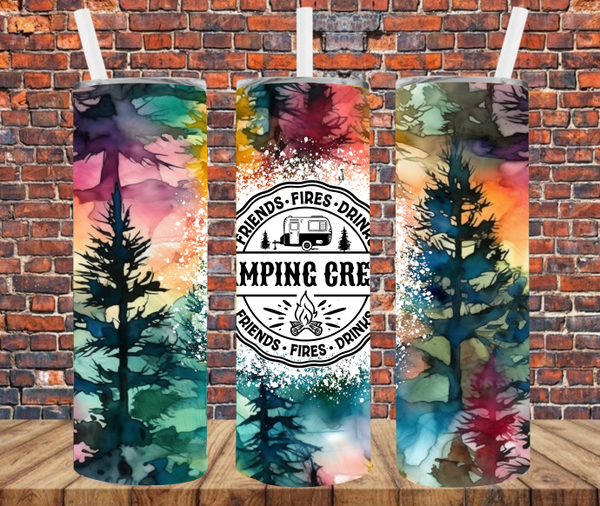 Camping Crew - Tumbler Wrap Sublimation Transfers