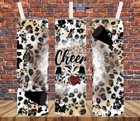 Cheer - Tumbler Wrap Sublimation Transfers