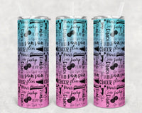 Cheerleader - Tumbler Wrap Vinyl Transfers