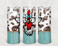 Country Chicken - Tumbler Wrap Vinyl Transfers