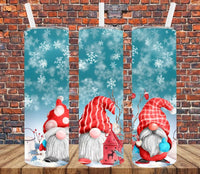 Christmas Gnomes - Tumbler Wrap Vinyl Transfers