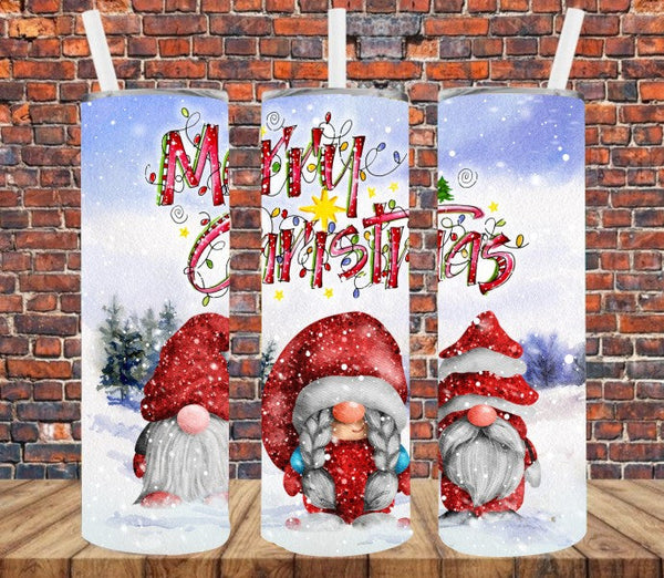 Christmas Gnomes - Tumbler Wrap Vinyl Transfers