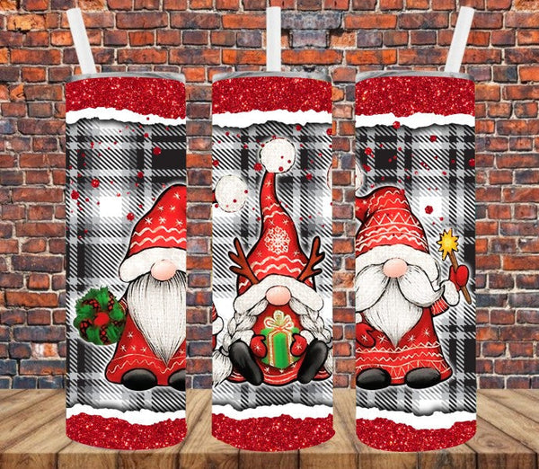 Christmas Gnomes - Tumbler Wrap Vinyl Transfers