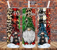 Christmas Gnomes - Tumbler Wrap Vinyl Transfers