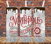 North Pole Hot Chocolate - Tumbler Wrap Vinyl Transfers