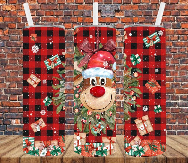 Christmas Reindeer - Tumbler Wrap Sublimation Transfers