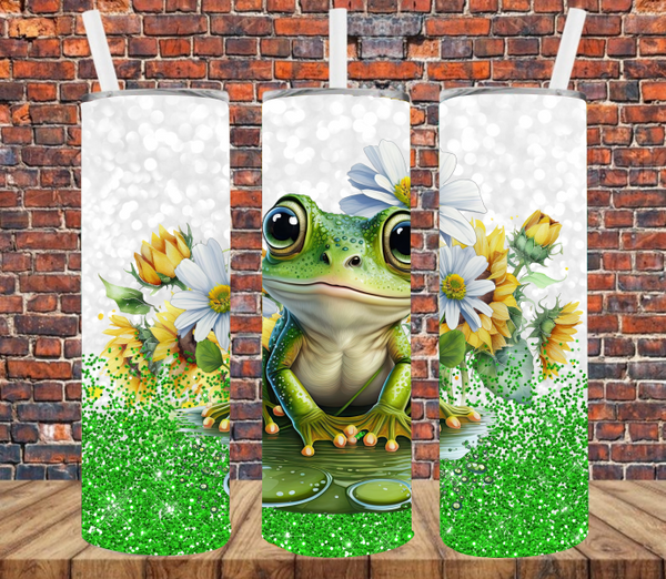 Cute Frog - Tumbler Wrap Sublimation Transfers