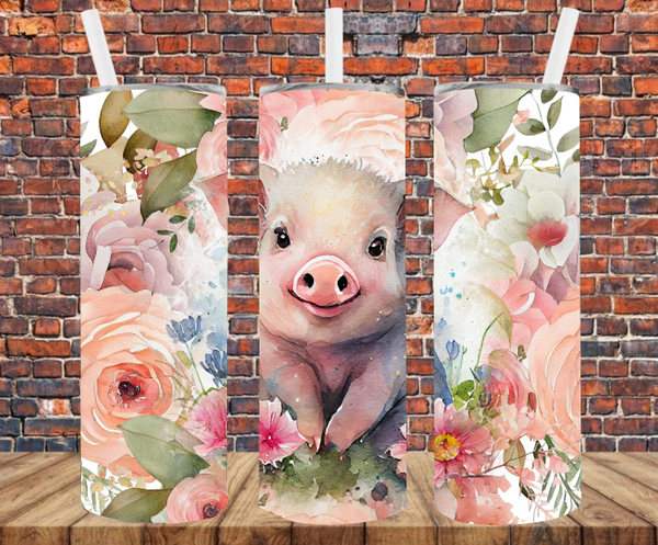 Adorable Baby Pig - Tumbler Wrap Sublimation Transfers