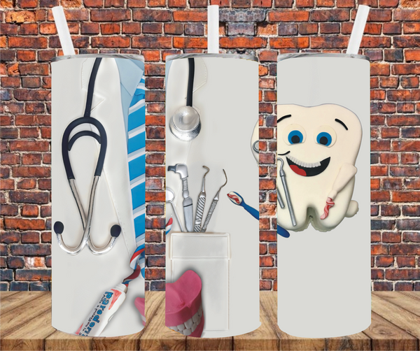 Dentist - Tumbler Wrap - Sublimation Transfers