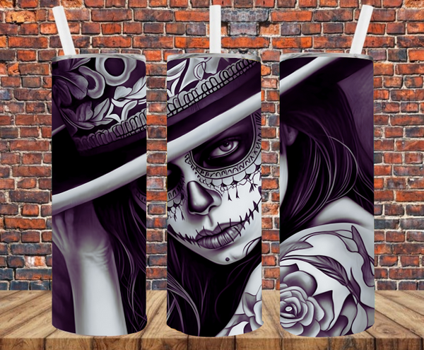 Mystical Day of the Dead - Tumbler Wrap - Sublimation Transfers