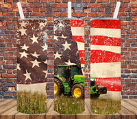 Farming Tractor - Tumbler Wrap Vinyl Transfers