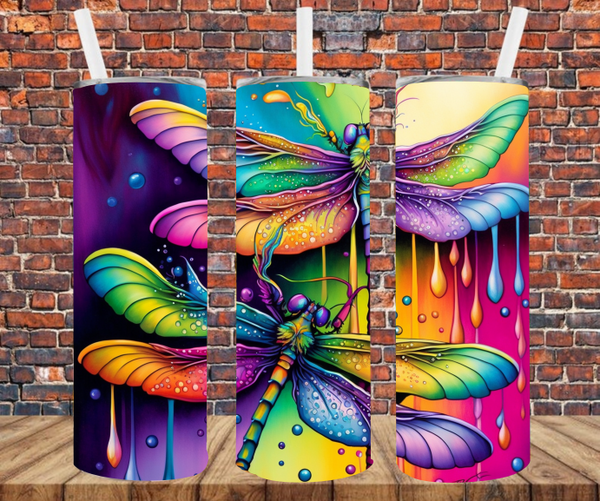Dragonfly - Tumbler Wrap - Sublimation Transfers