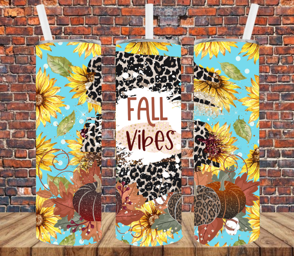 Fall Vibes - Tumbler Wrap Sublimation Transfers