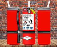 Fire Extinguisher - Tumbler Wrap - Sublimation Transfers