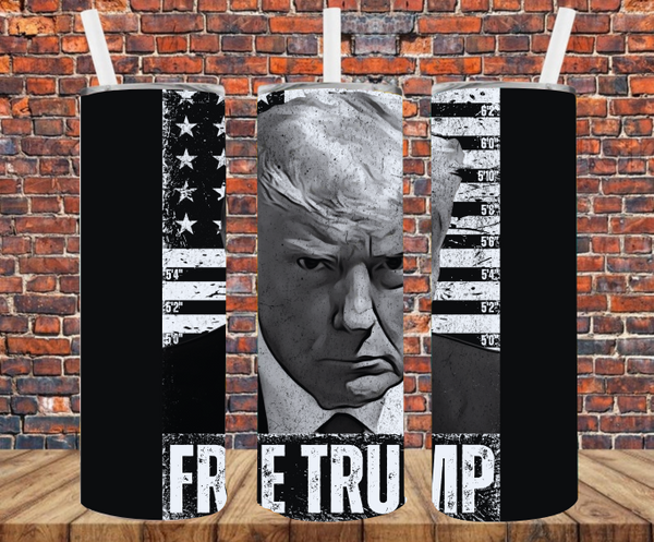 Free Trump - Tumbler Wrap - Sublimation Transfers