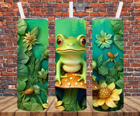 Frog - Tumbler Wrap - Sublimation Transfers