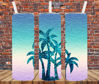 Palm Trees  - Tumbler Wrap - Sublimation Transfers