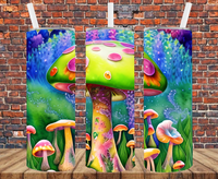 Mushrooms - Tumbler Wrap - Sublimation Transfers