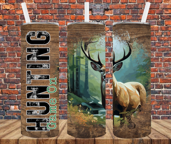 Hunting Game On - Tumbler Wrap - Sublimation Transfers